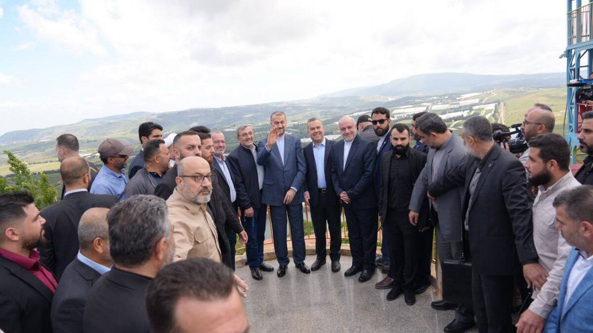 بازدید وزیر امور خارجه از مرز لبنان و فلسطین اشغالی/ تاکید امیرعبداللهیان بر حمایت ایران از مقاومت لبنان و فلسطین