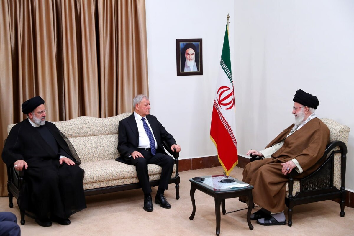 دیدار رئیس جمهور عراق با رهبر انقلاب/ رهبر انقلاب: گسترش همکاری‌های دو جانبه به نفع هردو کشور است
