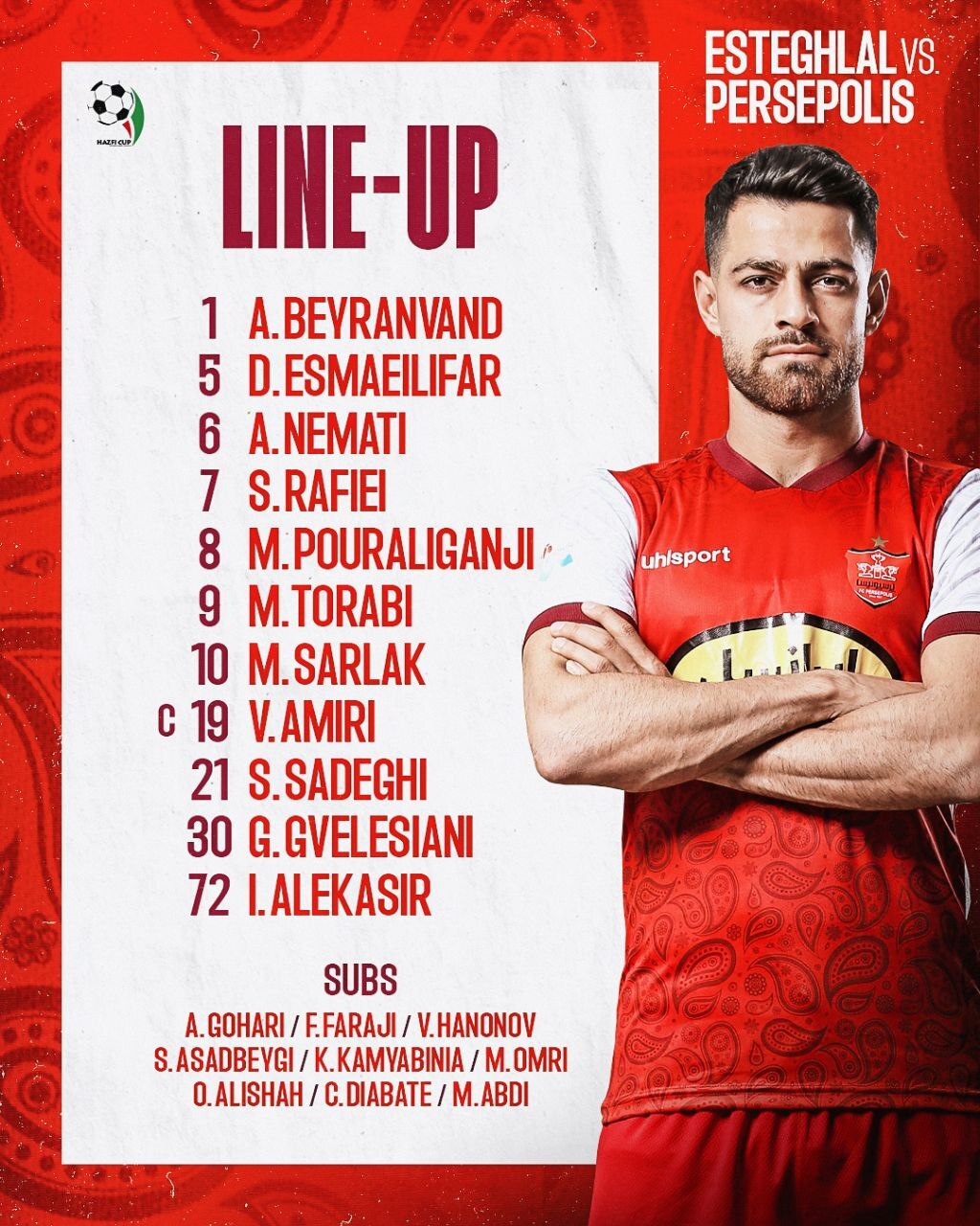 دربی ۱۰۱| ترکیب استقلال و پرسپولیس مشخص شد + عکس