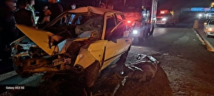 تصادف پراید در جنوب تهران جان ۲ جوان ۲۴ و ۲۵ساله را گرفت