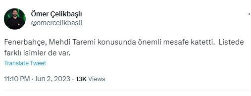 ادامه مذاکرات باشگاه ترکیه‌ای با آقای گل پرتغال/ طارمی در فنرباغچه؟ + عکس