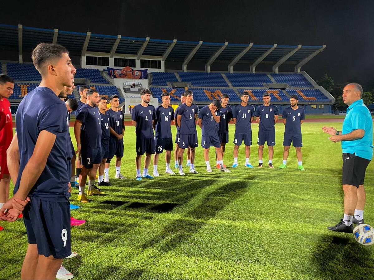 نخستین تمرین تیم ملی فوتبال نوجوانان در تایلند برگزار شد