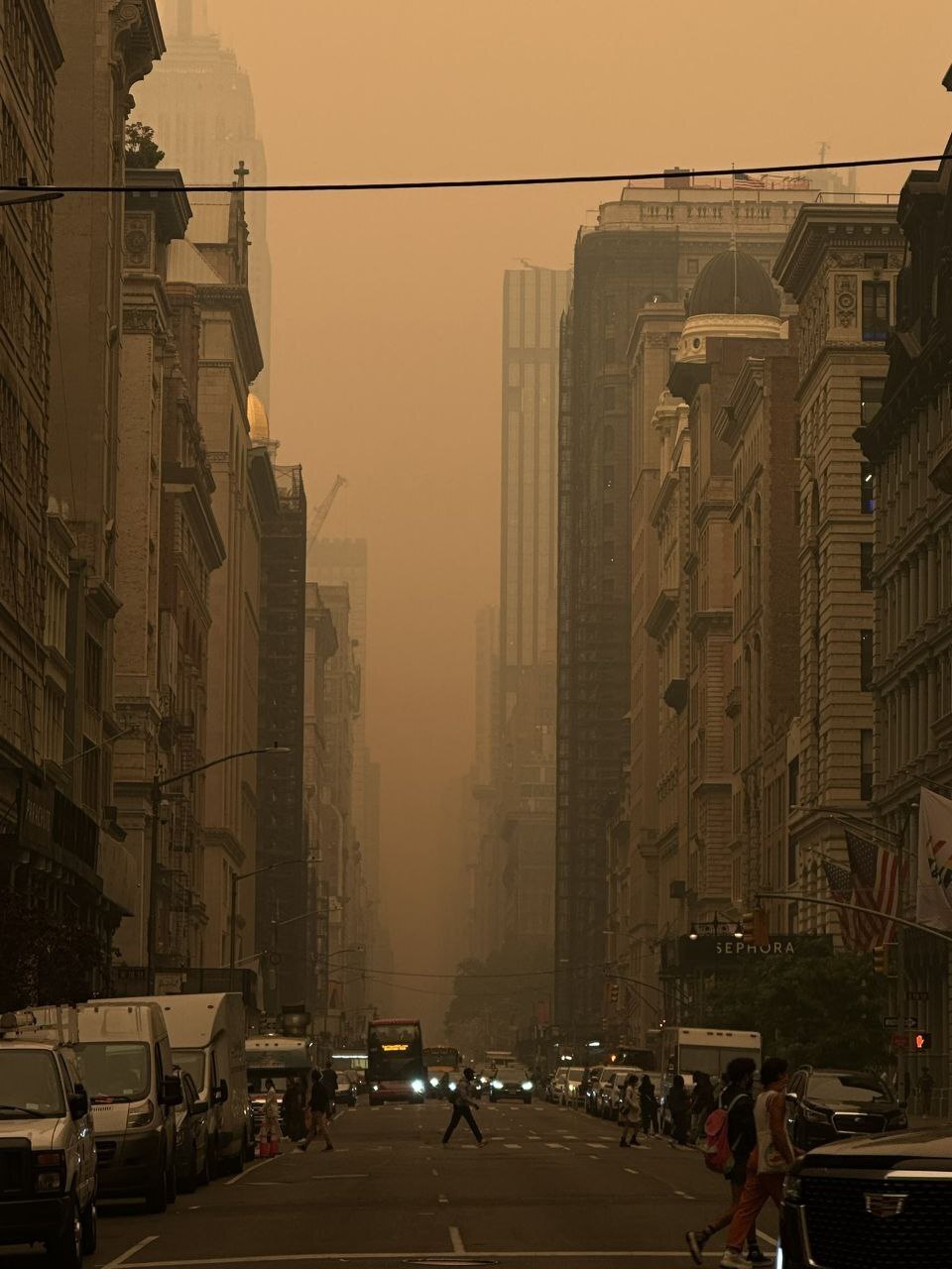 دود آتش سوزی در جنگلهای کانادا به نیویورک رسید دود آتش سوزی در جنگلهای کانادا به نیویورک رسید