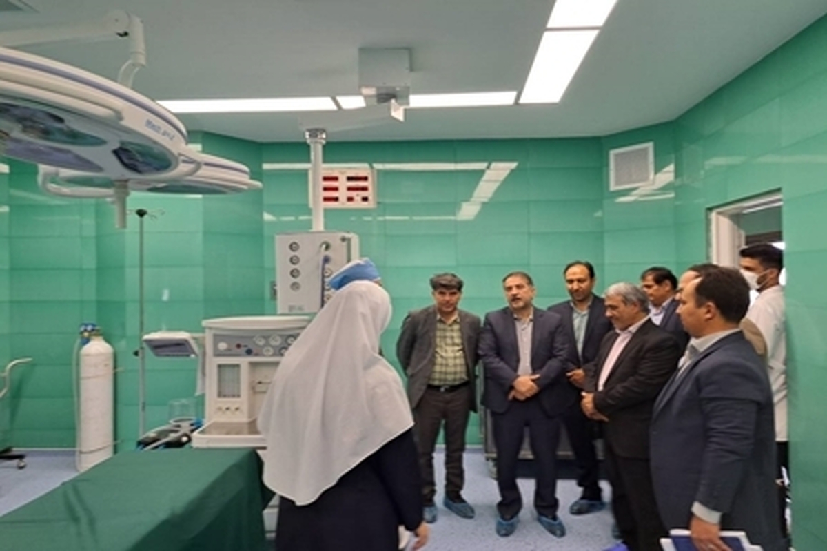 اتاق عمل چشم و توسعه سی اس آر بیمارستان فارابی ملکان افتتاح شد