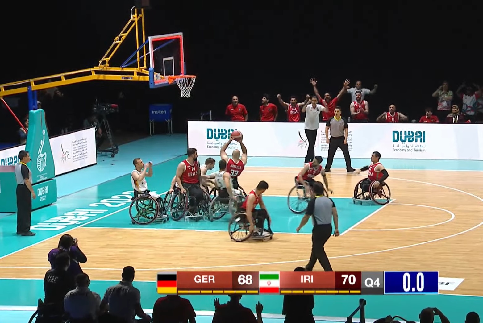 بسکتبال با ویلچر قهرمانی جهان| ایران با شکست آلمان به مرحله نیمه نهایی صعود کرد