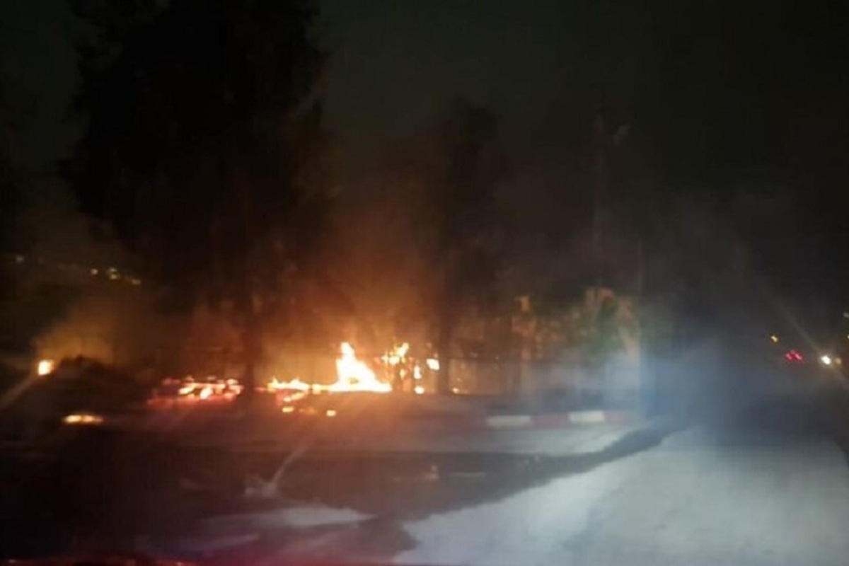 آتش‌سوزی گسترده در پایگاه نظامی رژیم صهیونیستی در کرانه باختری