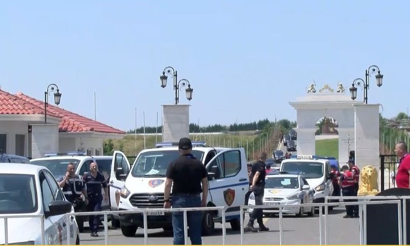 حضور مجدد پلیس آلبانی در مقر منافقین