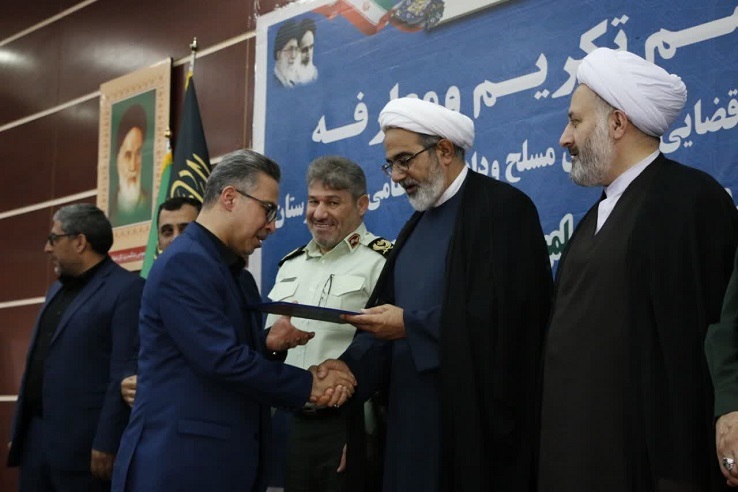 مراسم تکریم و معارفه رئیس سازمان قضایی نیرو‌های مسلح و دادستان نظامی لرستان برگزار شد