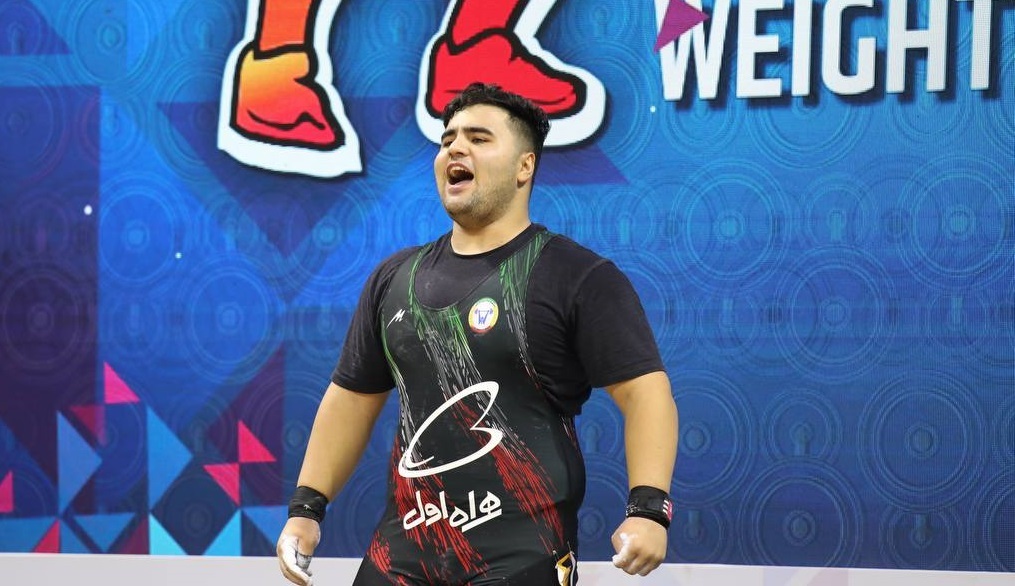 وزنهبرداری قهرمانی آسیا| اسفندیاری در فوقسنگین جوانان طلا گرفت، نعمتی برنز/ زارع در ۱۰۹ کیلوگرم نقرهای شد وزنهبرداری قهرمانی آسیا| اسفندیاری در فوقسنگین جوانان طلا گرفت، نعمتی برنز/ زارع در ۱۰۹ کیلوگرم نقرهای شد