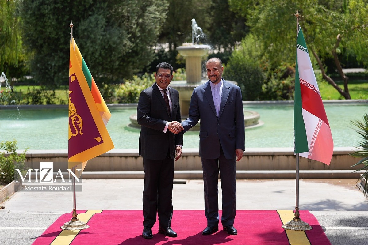 استقبال وزیر امور خارجه از همتای سریلانکایی/ امیرعبداللهیان و صبری دیدار کردند