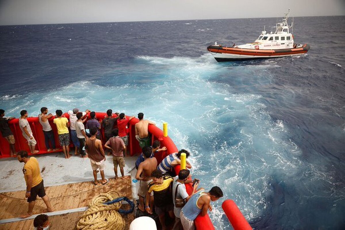 غرق شدن قایق  حامل پناهجویان در مرزهای اروپا