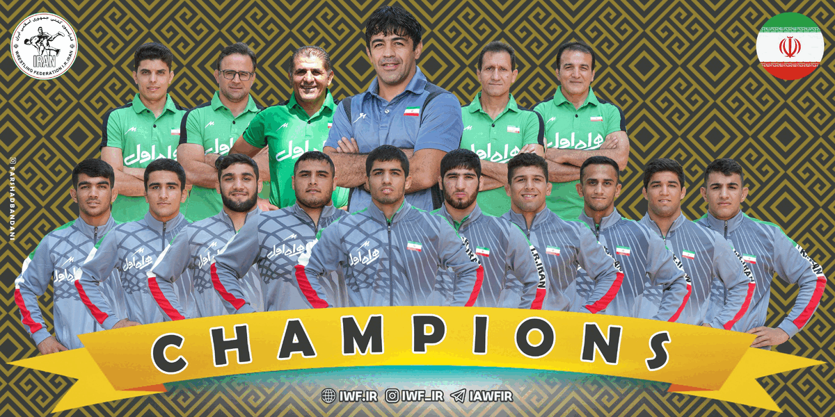 کشتی فرنگی جوانان جهان| قهرمانی مقتدرانه ایران کسب ۳ مدال طلا، ۲ نقره و یک برنز