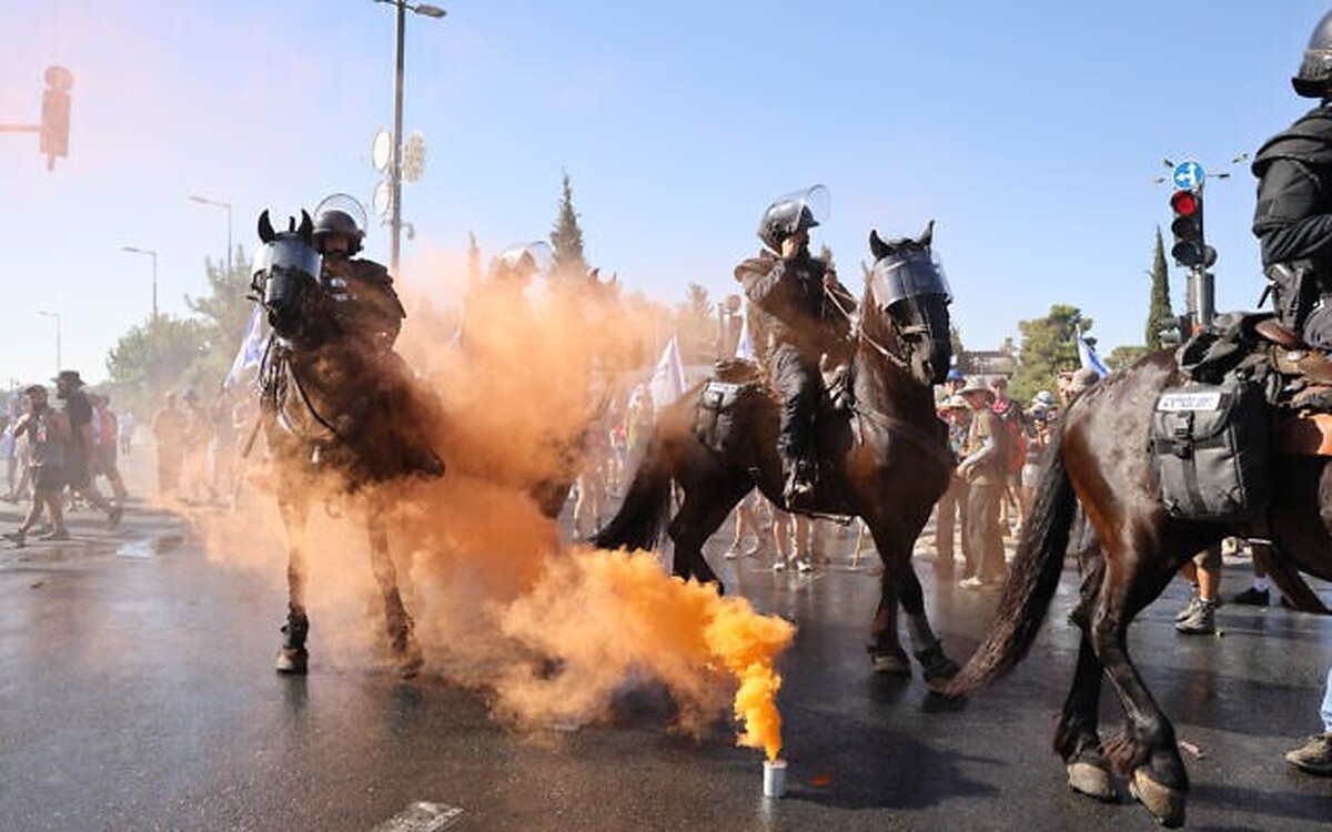 معترضان به طرح قضایی نتانیاهو هدف خشونت پلیس رژیم صهیونیستی