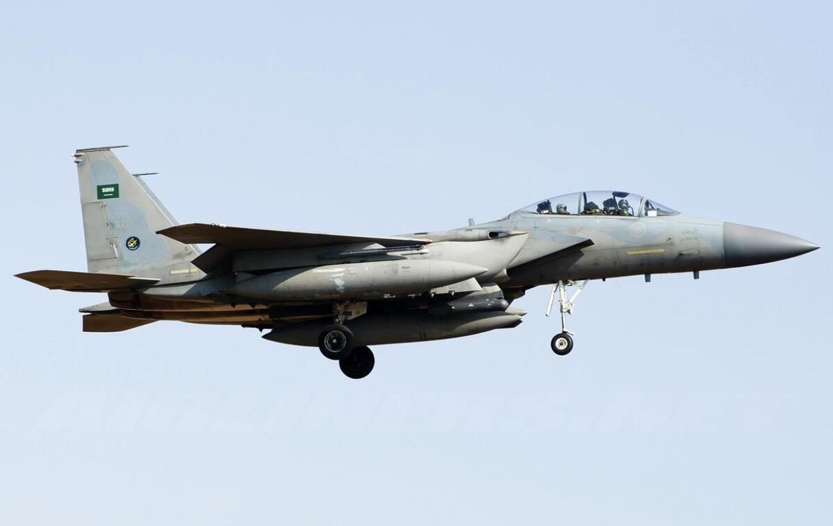 سقوط یک فروند جنگنده اف ۱۵ نیروی هوایی عربستان