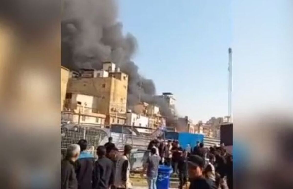 وقوع آتش‌سوزی در اطراف بین‌الحرمین