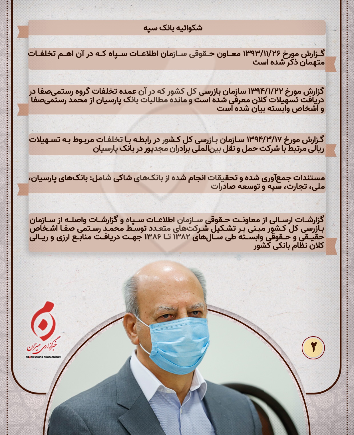 اینفوگرافیک | ۶۰ دلیل برای جلب دادرسی متهمان گروه رستمی‌صفا