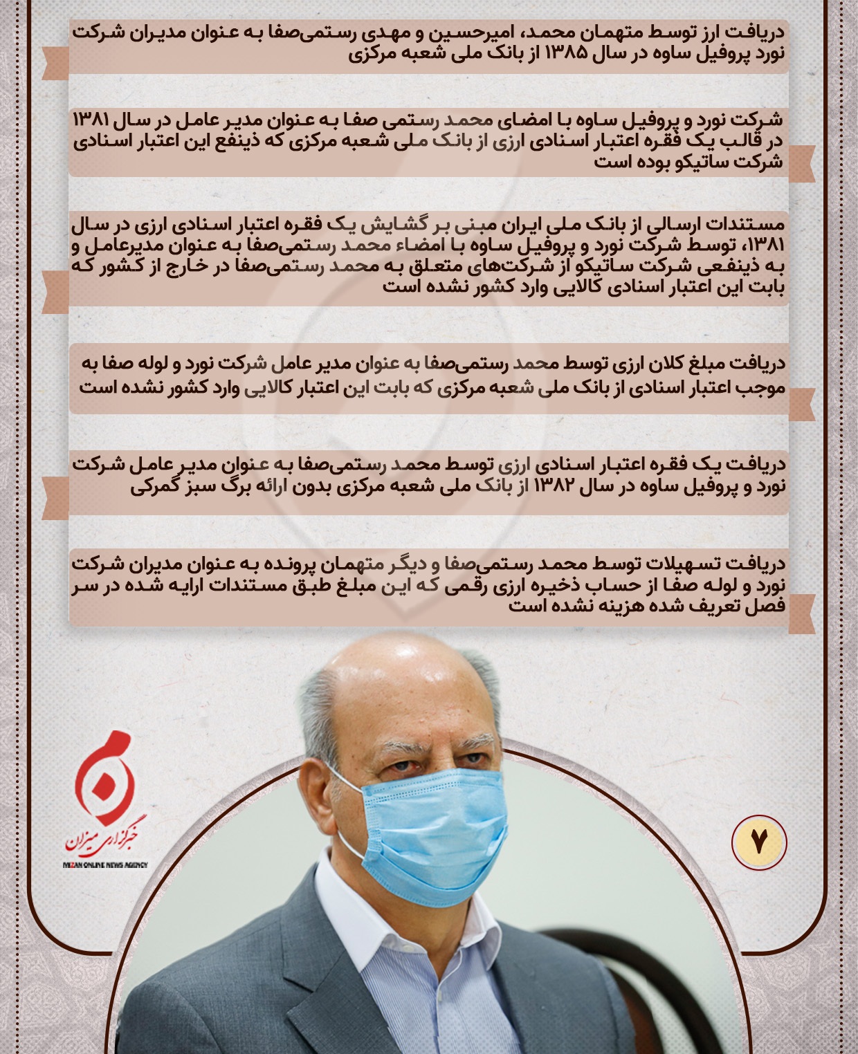 اینفوگرافیک | ۶۰ دلیل برای جلب دادرسی متهمان گروه رستمی‌صفا