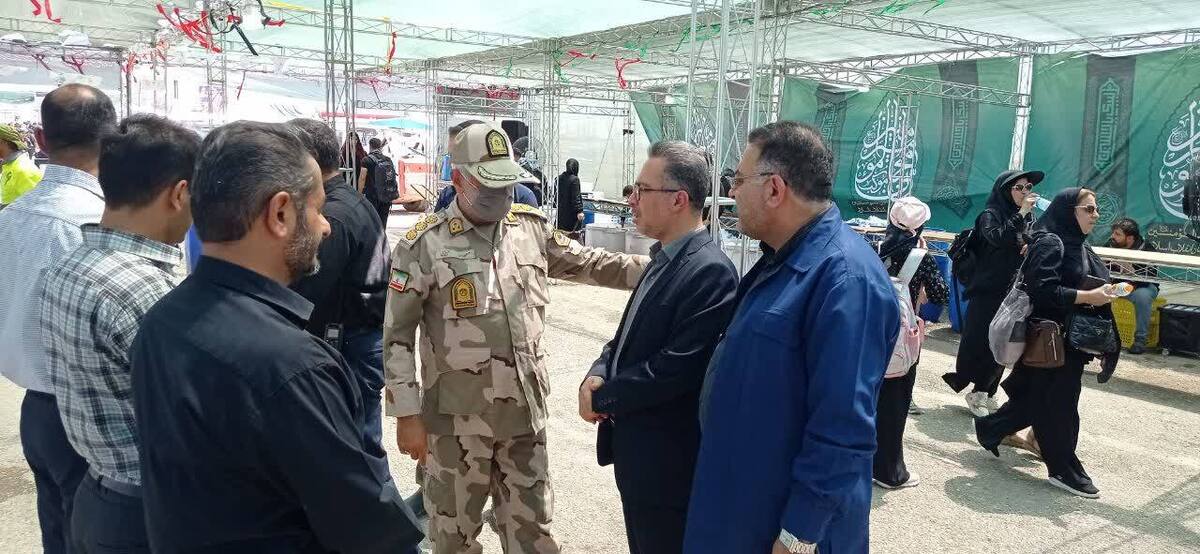 دادستان نظامی خوزستان از مرز‌های چذابه و شلمچه بازدید کرد