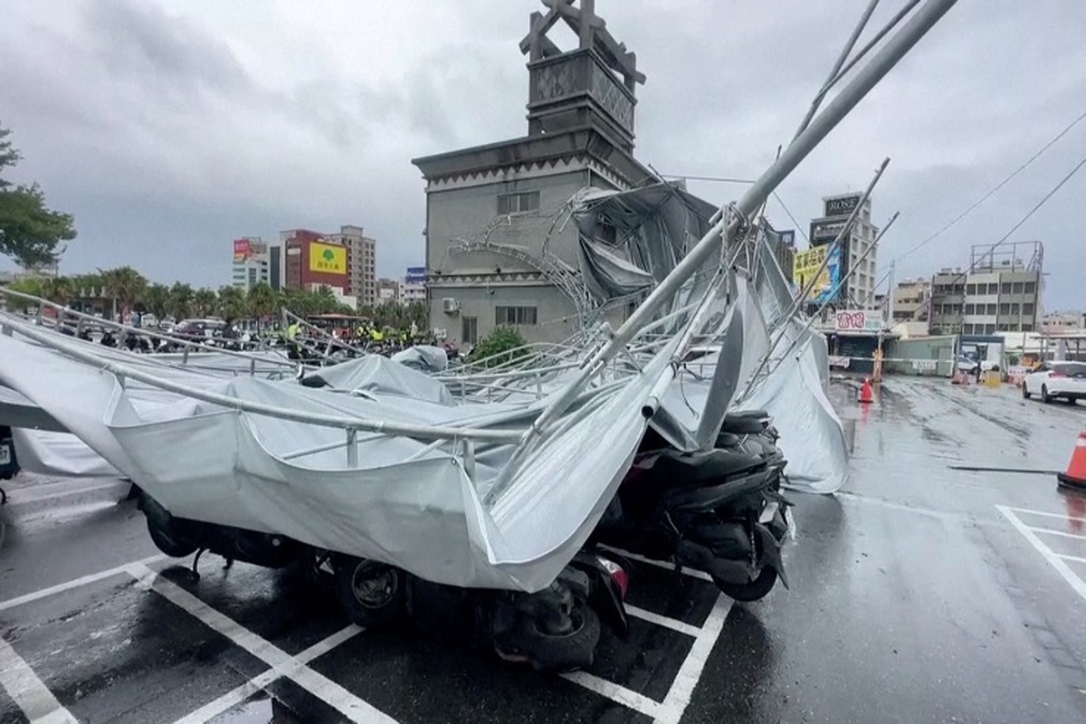 طوفان هایکوی به تایوان رسید/ لغو پرواز‌ها و تخلیه ۴ هزار نفر