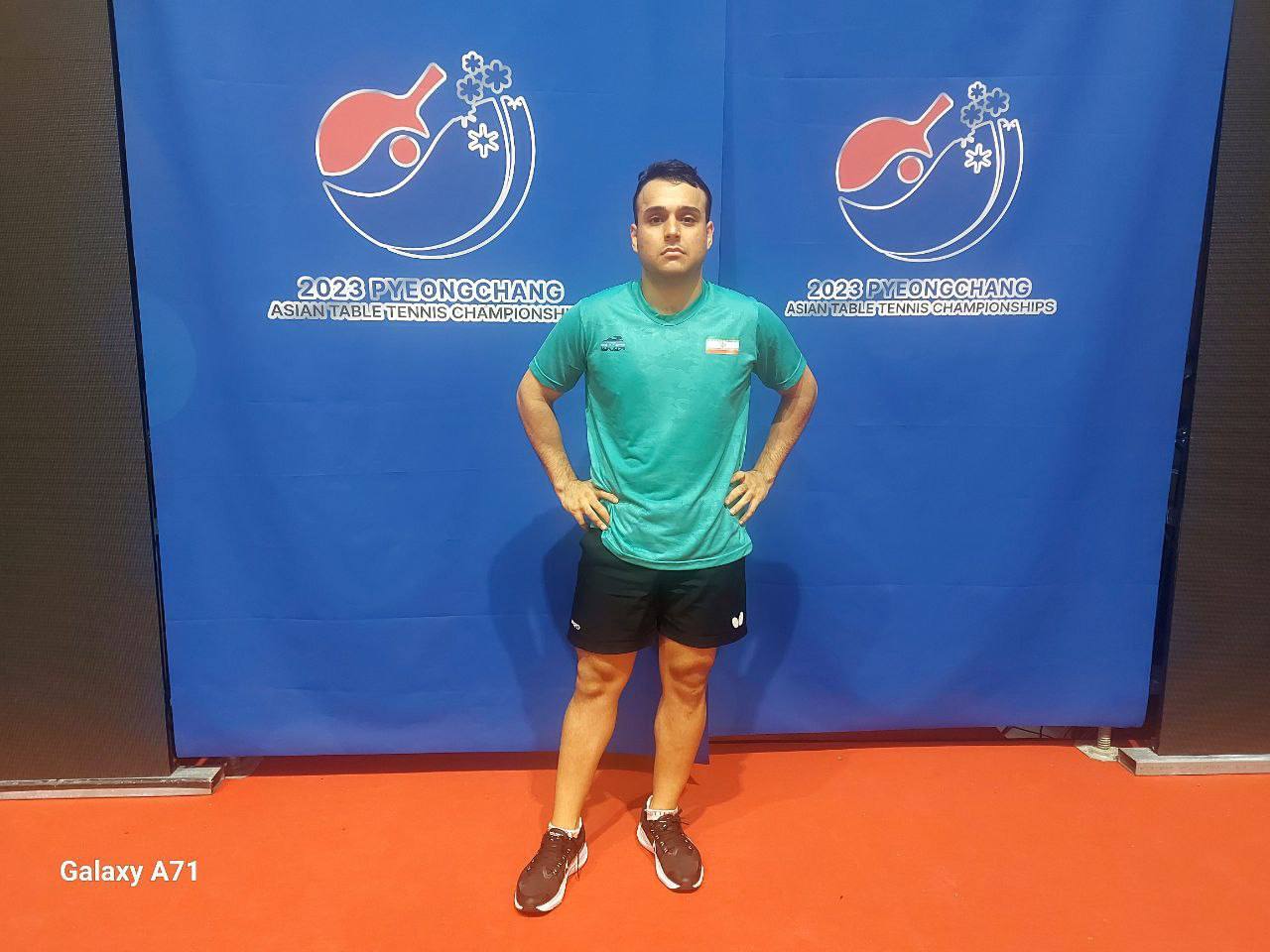 تنیس روی میز قهرمانی آسیا| پیروزی غرورآفرین نوروزی مقابل نفر چهارم دنیا/ هاریموتوی ژاپنی مقابل نوروزی زانو زد