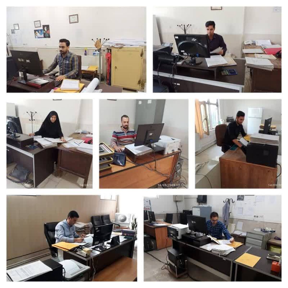 کارکنان ثبت اسناد و املاک در استان‌های زنجان، کردستان و خراسان جنوبی در روز بیست و هشتم صفر نذر خدمت کردند