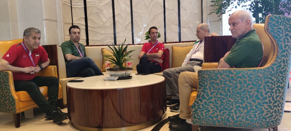 بازی‌های آسیایی هانگژو ۲۰۲۲| دیدار سرپرست کاروان با کادرفنی تیم‌های ملی والیبال و فوتبال