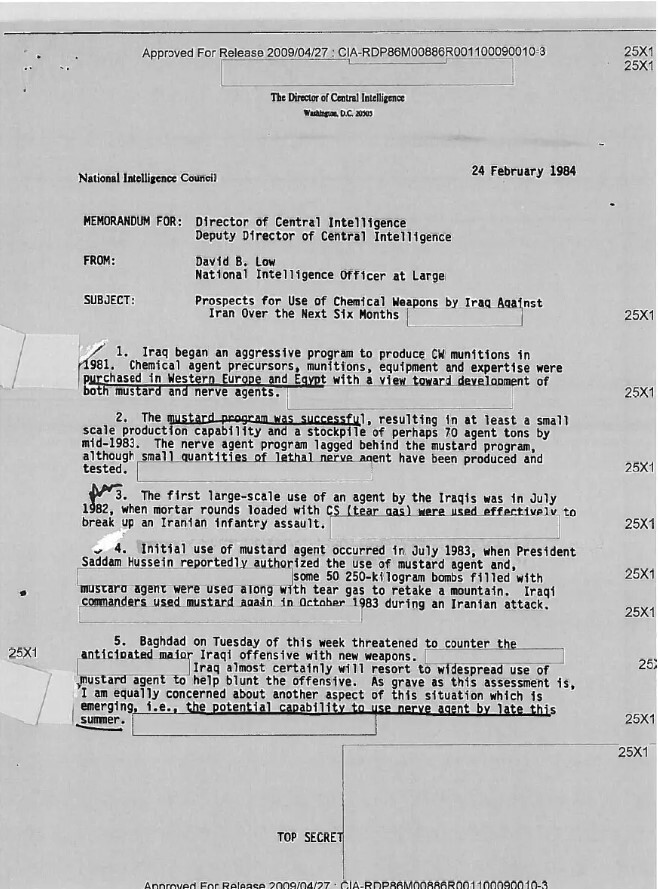 بازخوانی یک جنایت؛ اعتراف سیا به کمک آمریکا به صدام در حملات شیمیایی علیه ایران