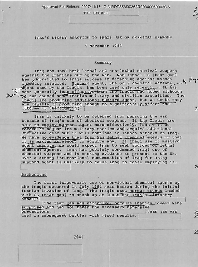 بازخوانی یک جنایت؛ اعتراف سیا به کمک آمریکا به صدام در حملات شیمیایی علیه ایران