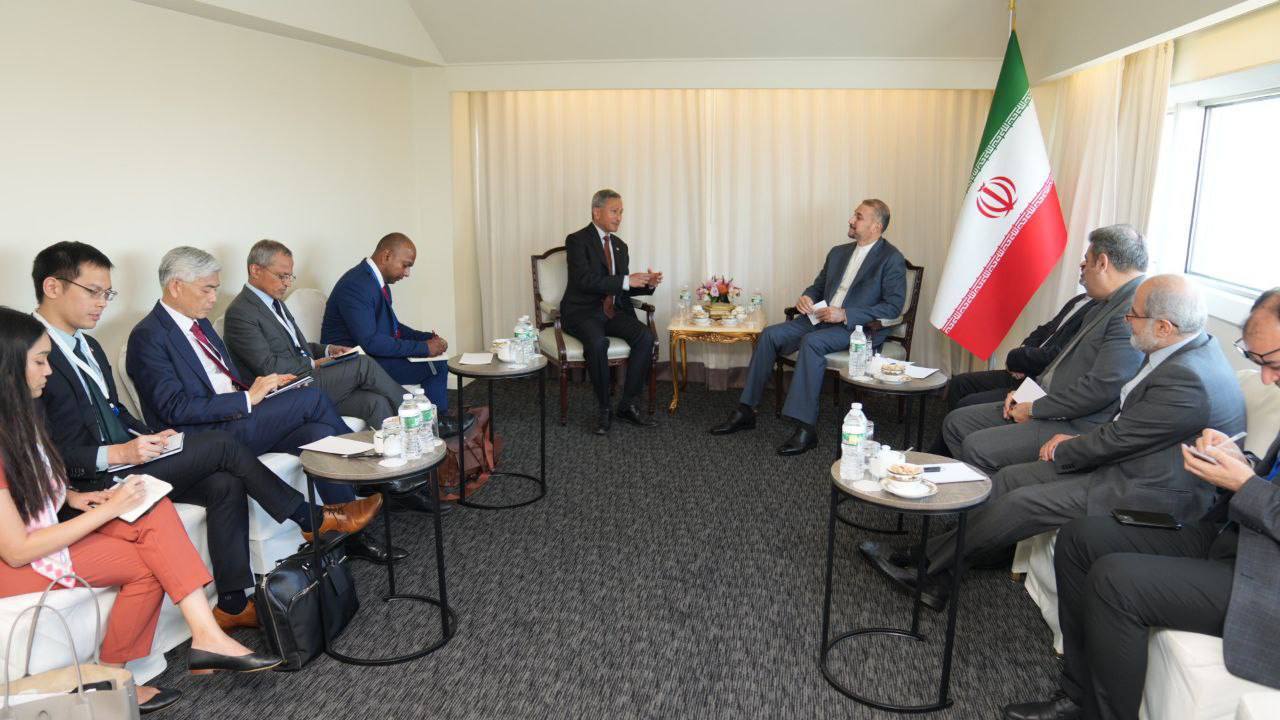 دیدار امیرعبداللهیان با وزرای امور خارجه مصر، سنگاپور و سوئیس در نیویورک