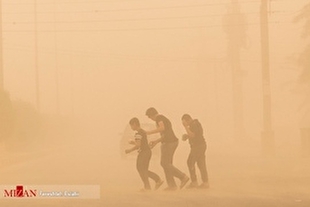 وزش باد و گردوخاک در محورهای استان سیستان و بلوچستان