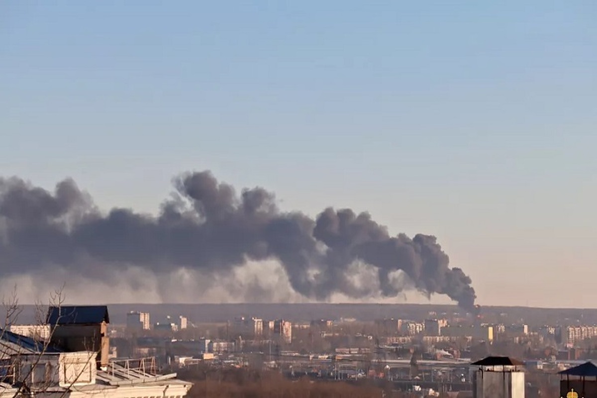 حمله پهپادی اوکراین به فرودگاه پسکوف روسیه
