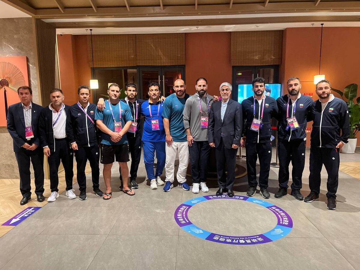 بازی‌های آسیایی هانگژو| حضور وزیر ورزش و جوانان در جمع ملی‌پوشان کشتی آزاد