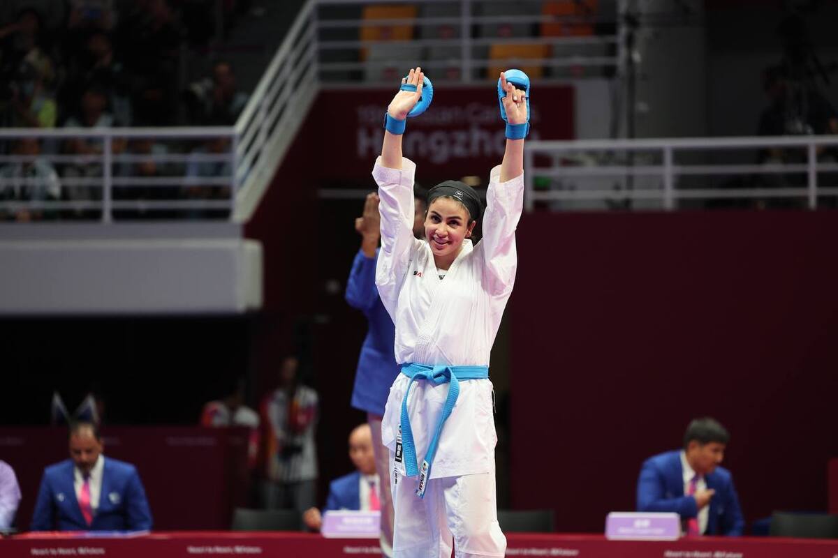 بازی‌های آسیایی هانگژو| سارا بهمنیار در کاراته برنزی شد