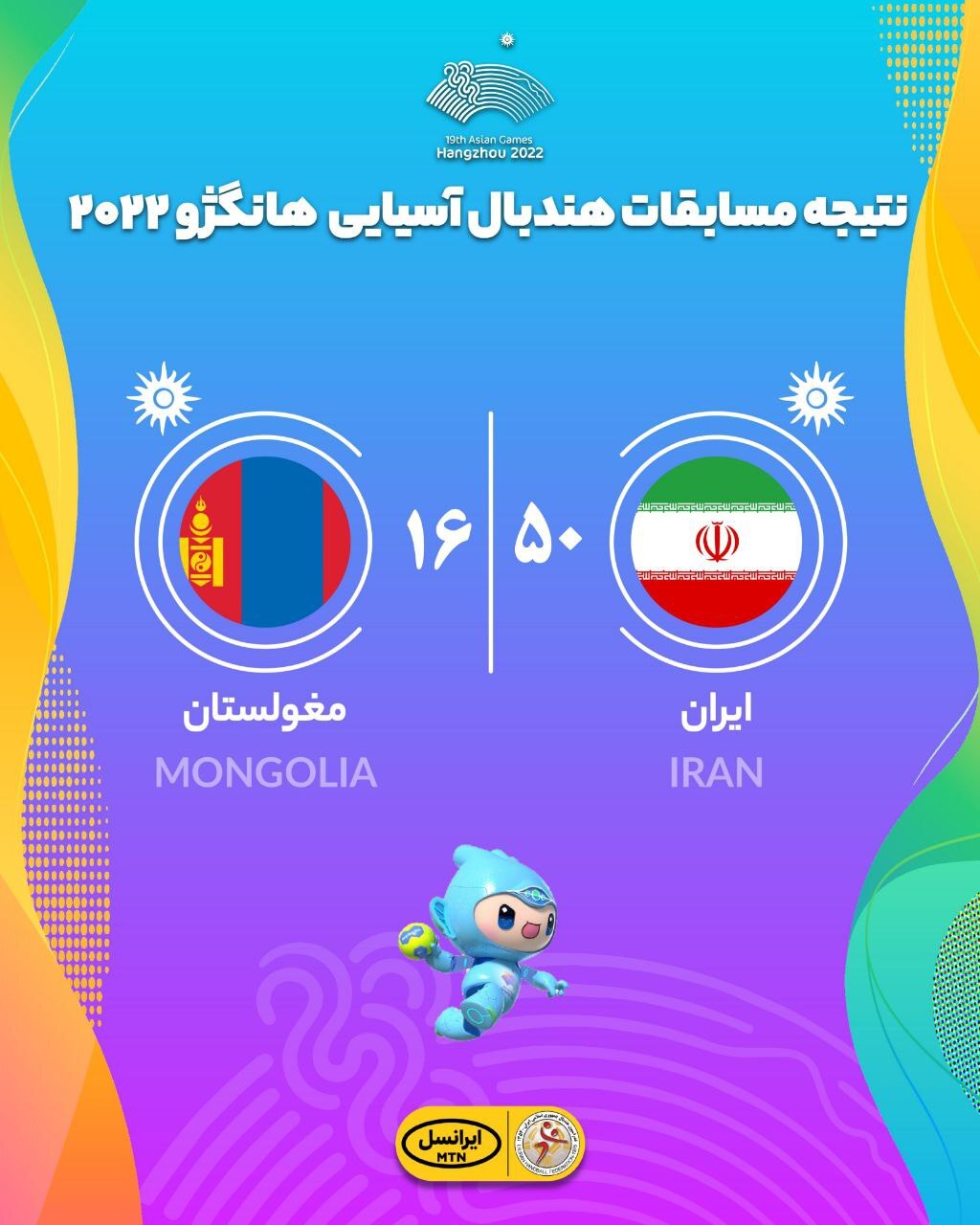 بازیهای آسیایی هانگژو| شروع مقتدرانه هندبال ایران با گلباران مغولستان بازیهای آسیایی هانگژو| شروع مقتدرانه هندبال ایران با گلباران مغولستان