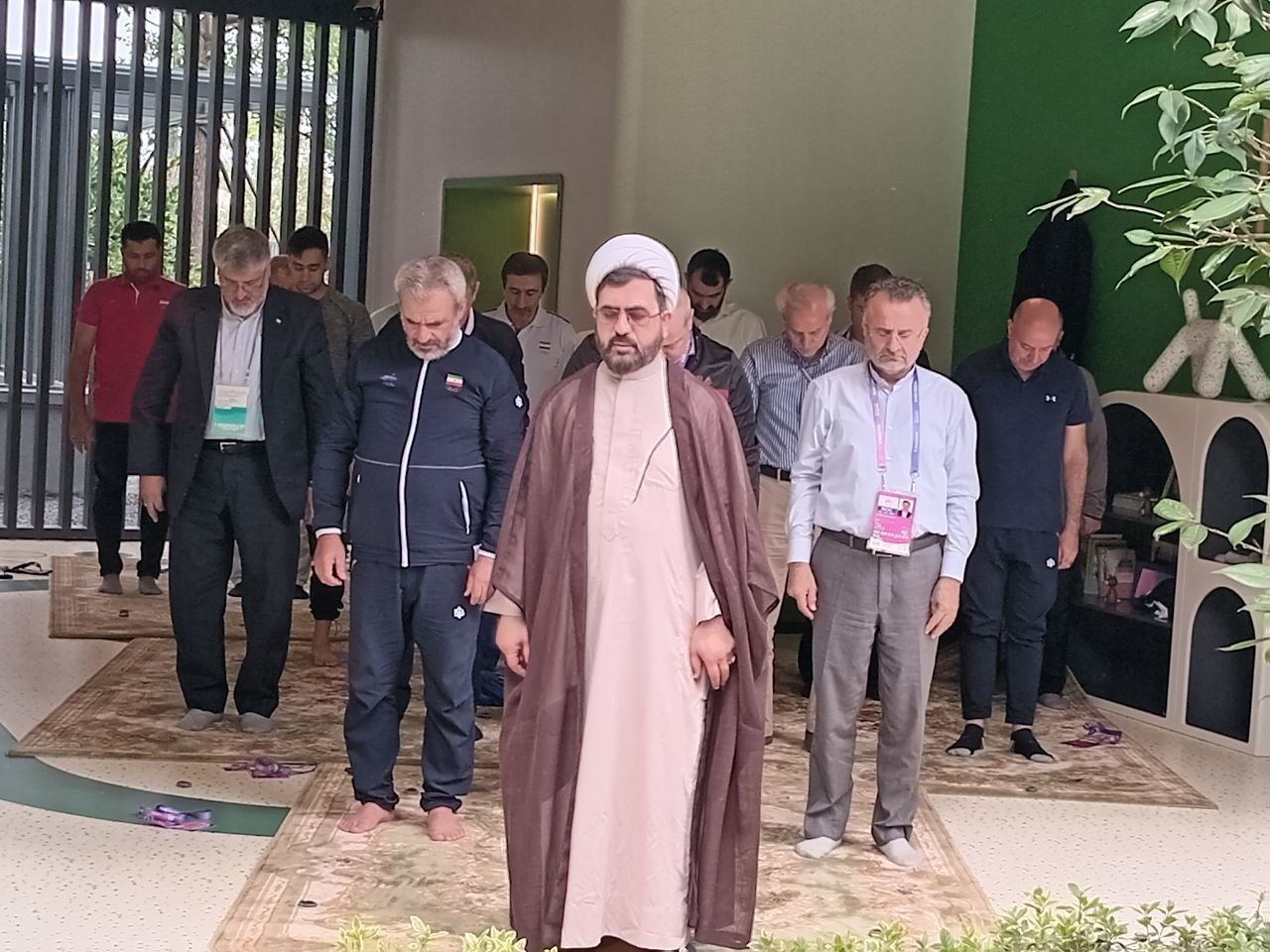 بازی‌های آسیایی هانگژو| برگزاری مراسم فرهنگی و اقامه نماز در دهکده ورزشکاران + عکس