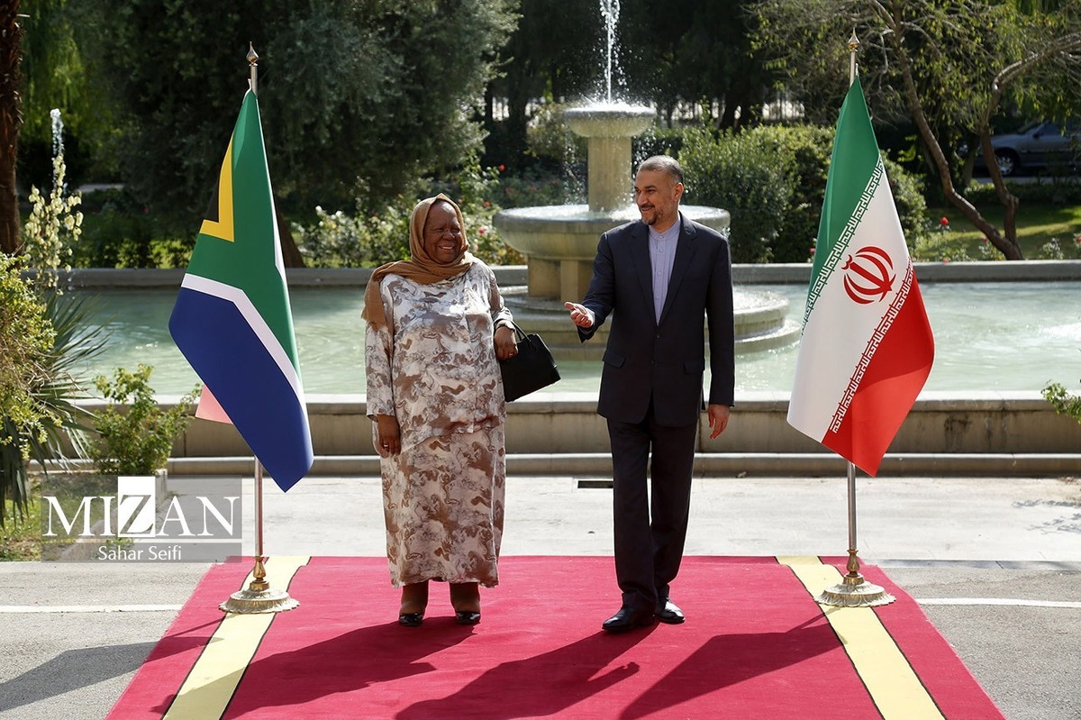 امیرعبداللهیان از وزیر خارجه آفریقای جنوبی استقبال کرد