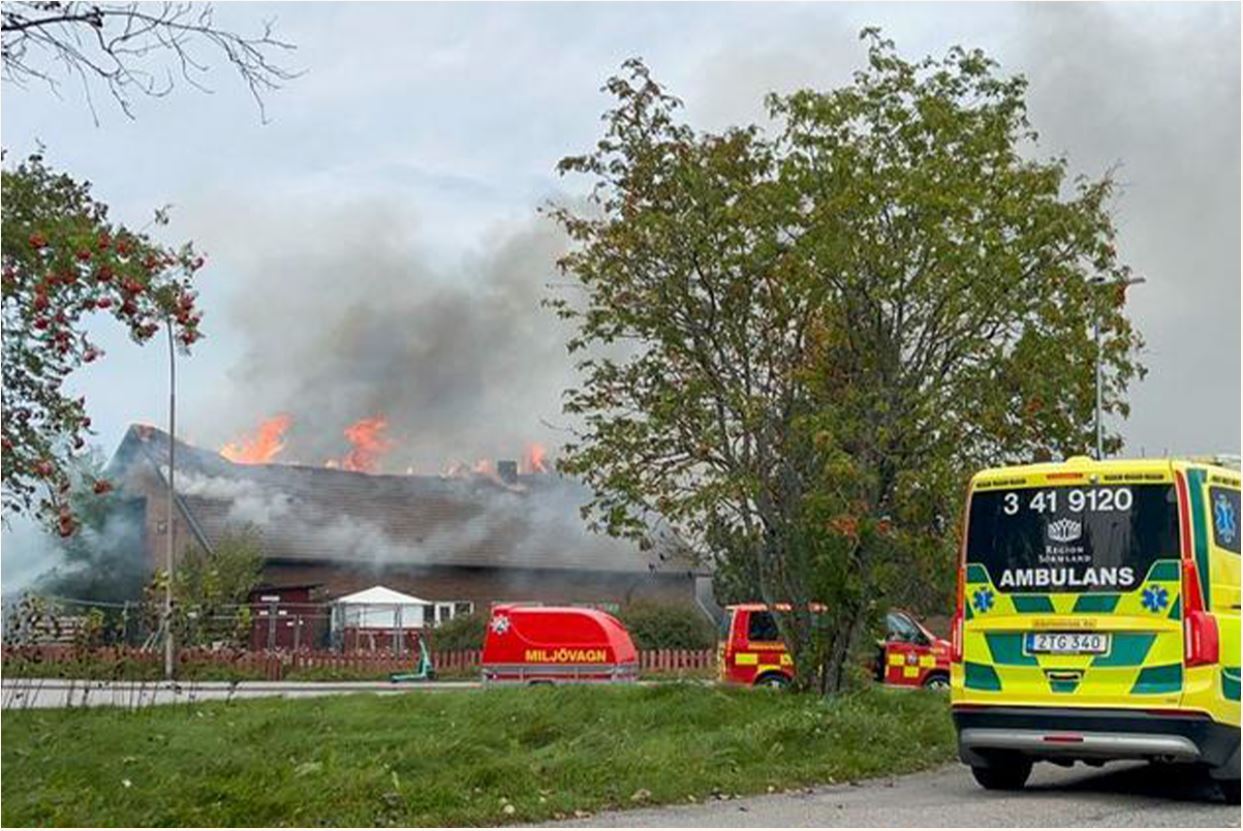 آتش زدن عمدی یک مسجد در سوئد