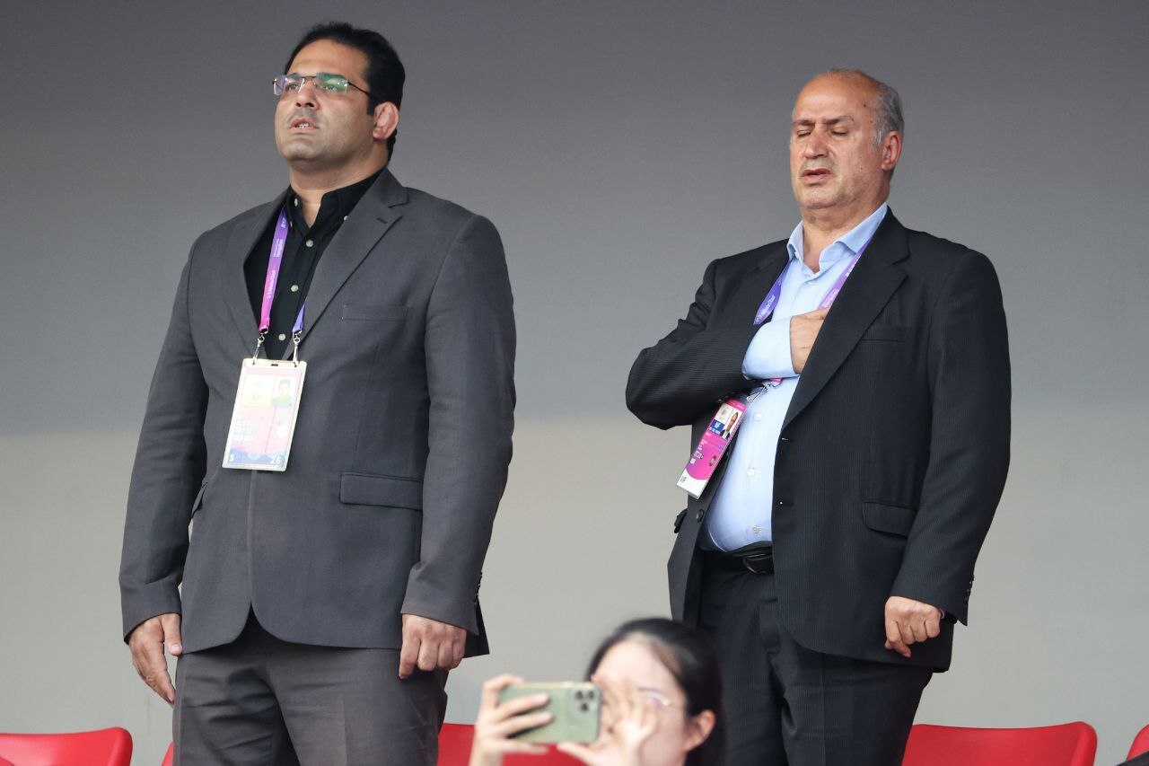 بازی‌های آسیایی هانگژو| حضور هاشمی و تاج برای تماشای بازی تیم ملی فوتبال امید