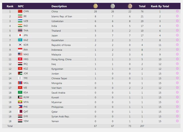 بازی‌های پاراآسیایی هانگژو| پایان روز نخست با کسب ۸ مدال طلا، ۷ نقره و ۶ برنز/ کاروان ایران به رده دوم صعود کرد + جدول