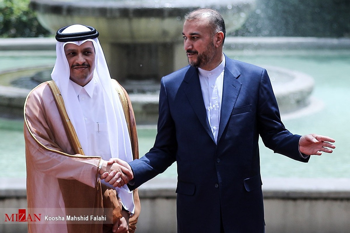 رایزنی وزیران امور خارجه ایران و قطر درباره آخرین تحولات فلسطین