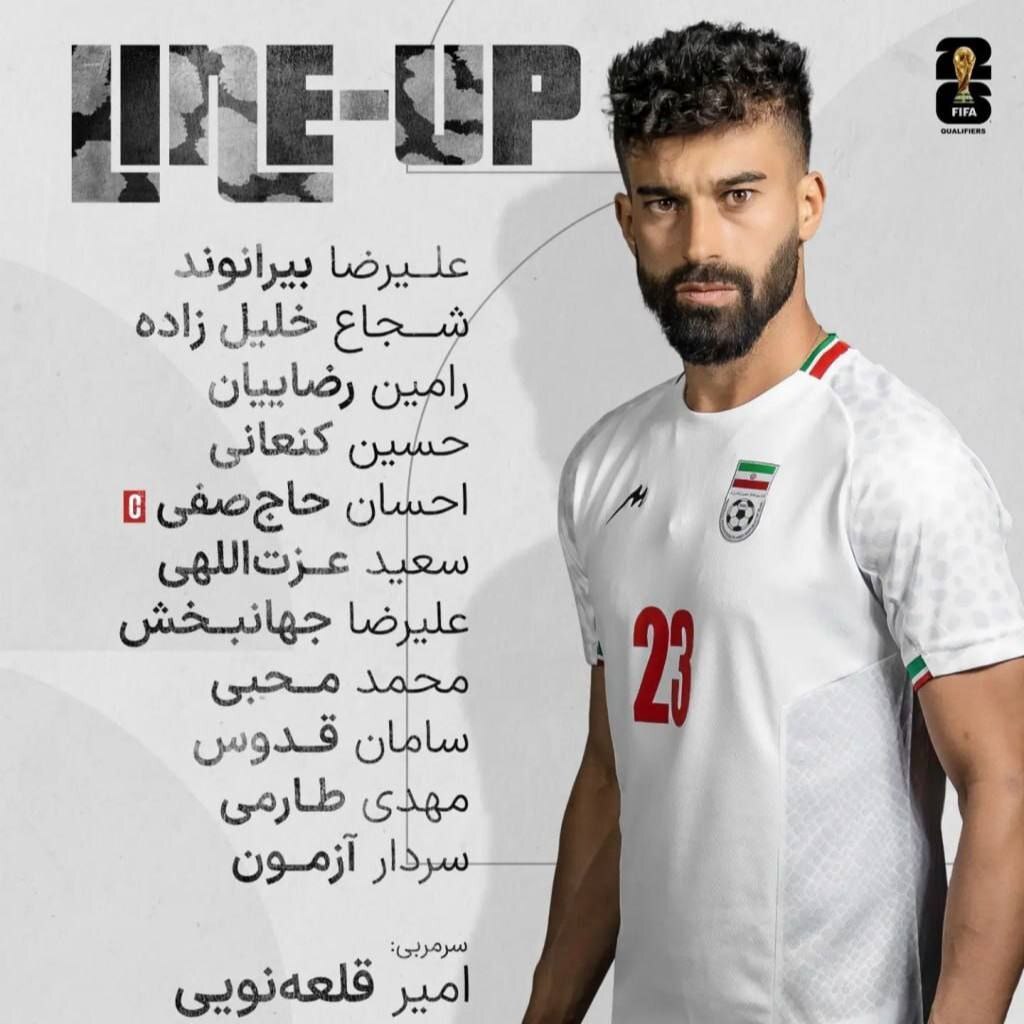 اعلام ترکیب تیم ملی ایران مقابل هنگ‌کنگ