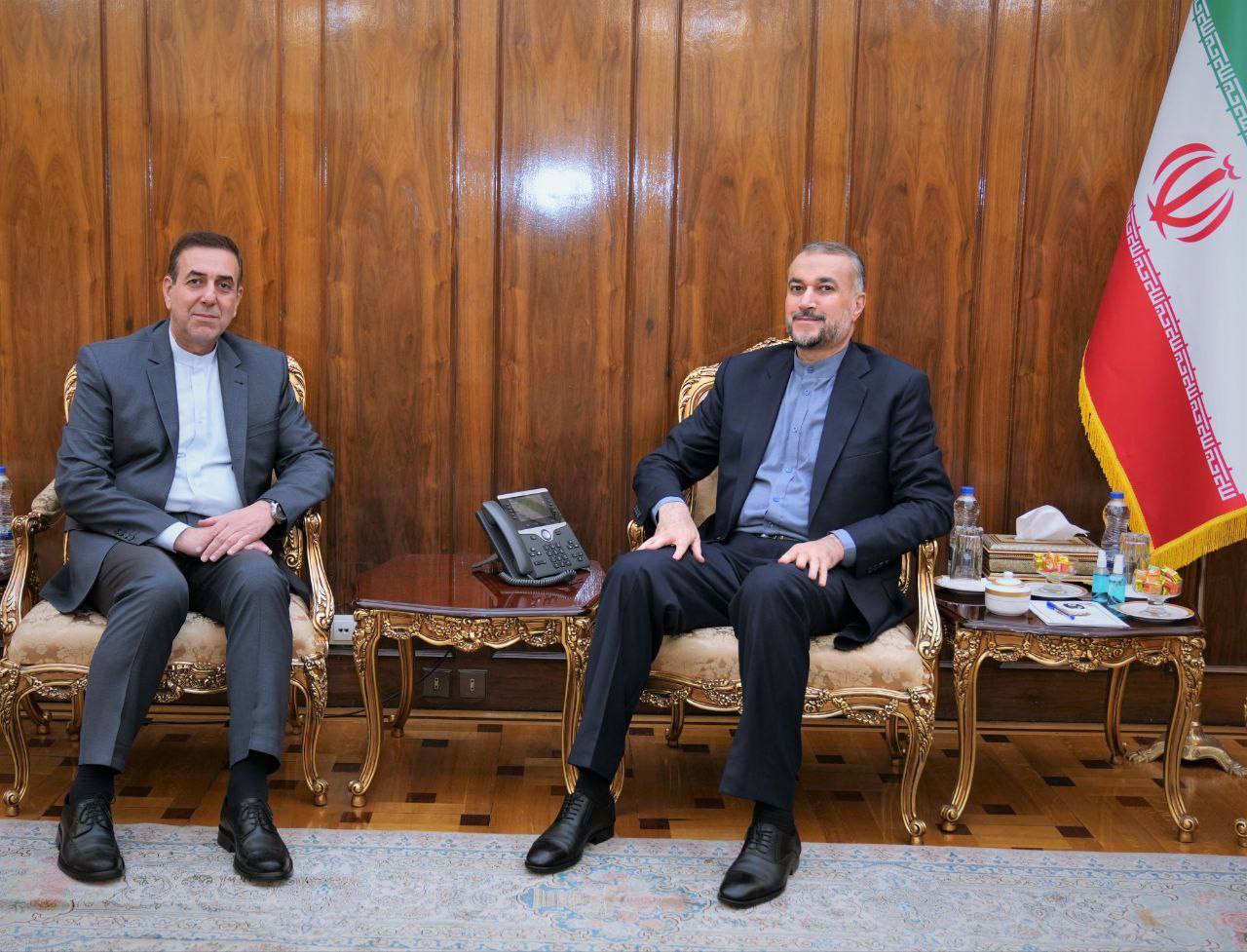 دیدار سرکنسول جدید ایران در فرانکفورت و سفیر ایران در امارات با امیرعبداللهیان
