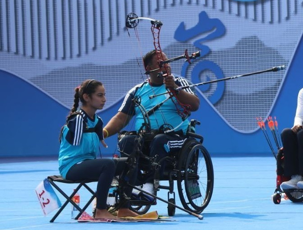 بازی‌های پاراآسیایی هانگژو| کماندار بدون دست، مدال طلا گرفت + عکس