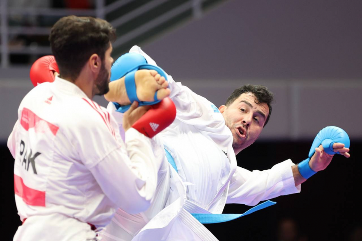 کاراته قهرمانی جهان| قهرمان المپیکی ایران، برنزی شد