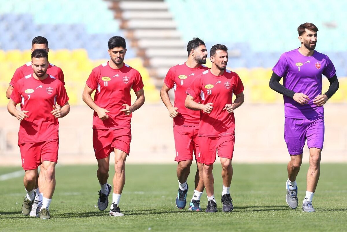 تمرین و ریکاوری بازیکنان پرسپولیس پس از تساوی در انزلی + عکس