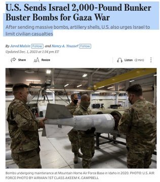 ارسال ۱۰۰ بمب سنگرشکن ۹۰۰ کیلویی آمریکا به رژیم صهیونیستی