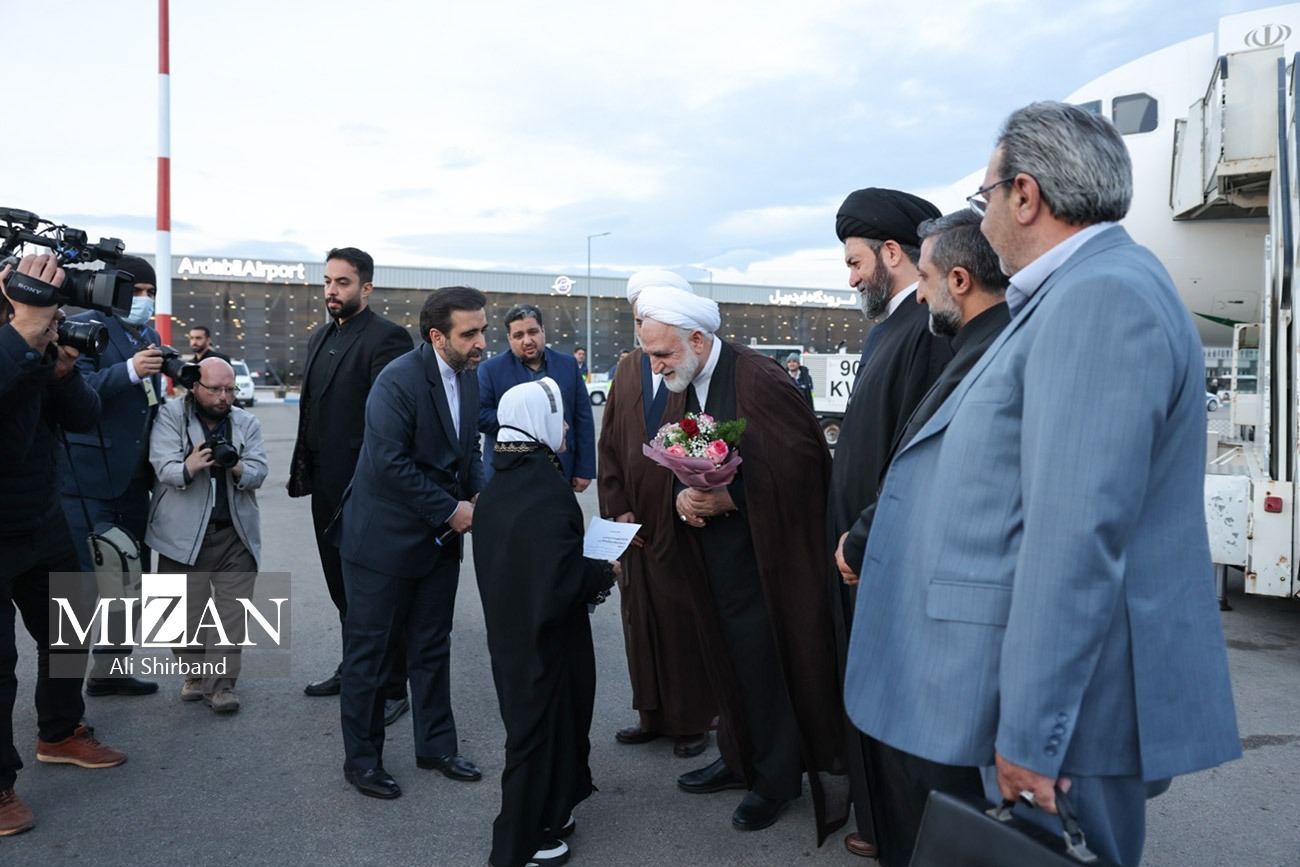 رئیس قوه قضاییه در بیست و هشتمین سفر استانی خود وارد استان اردبیل شد/ تشریح اهداف سفر