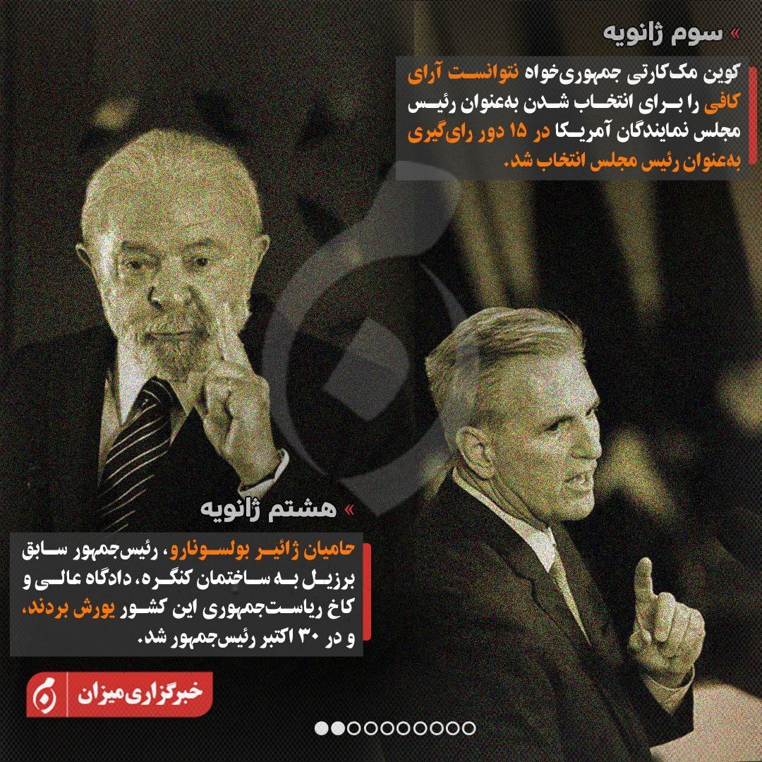 اینفوگرافیک | مروری بر رویداد‌های سیاسی جهان در سال ۲۰۲۳