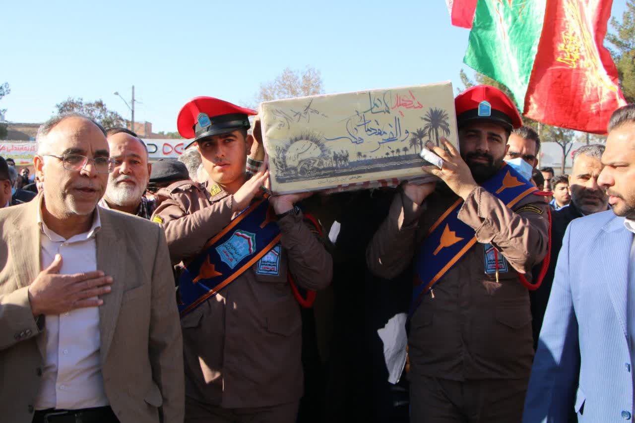 رئیس کل دادگستری استان کرمان: شهدا هویت ملی و دینی این کشور هستند /پیکر مطهر شهید گمنام به خاک آرامیده شد