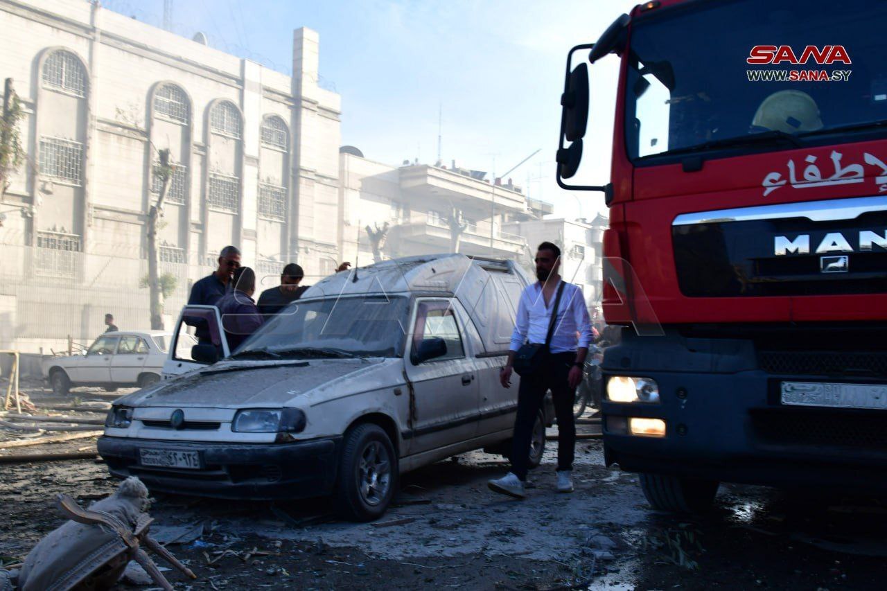 حمله هوایی صهیونیست‌ها به دمشق/ ساختمان جنبی سفارت ایران کاملا تخریب شد